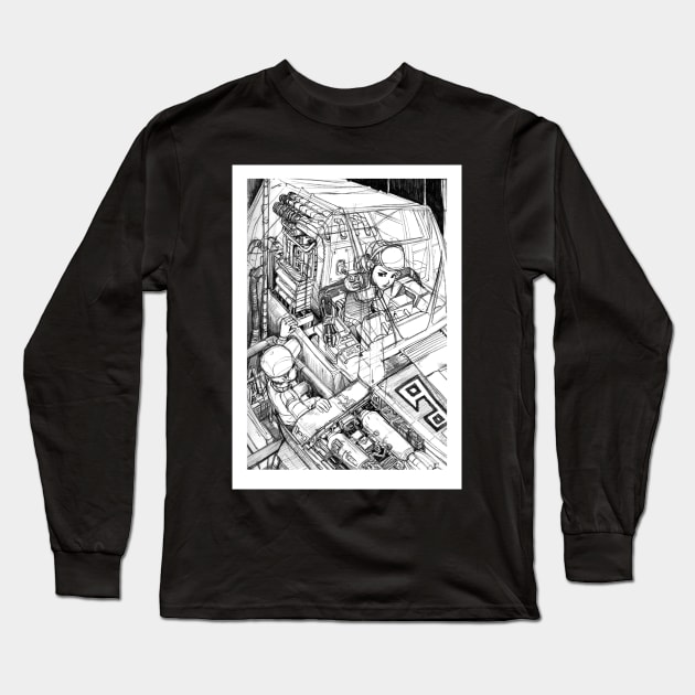 pilot girl Long Sleeve T-Shirt by sithsensui